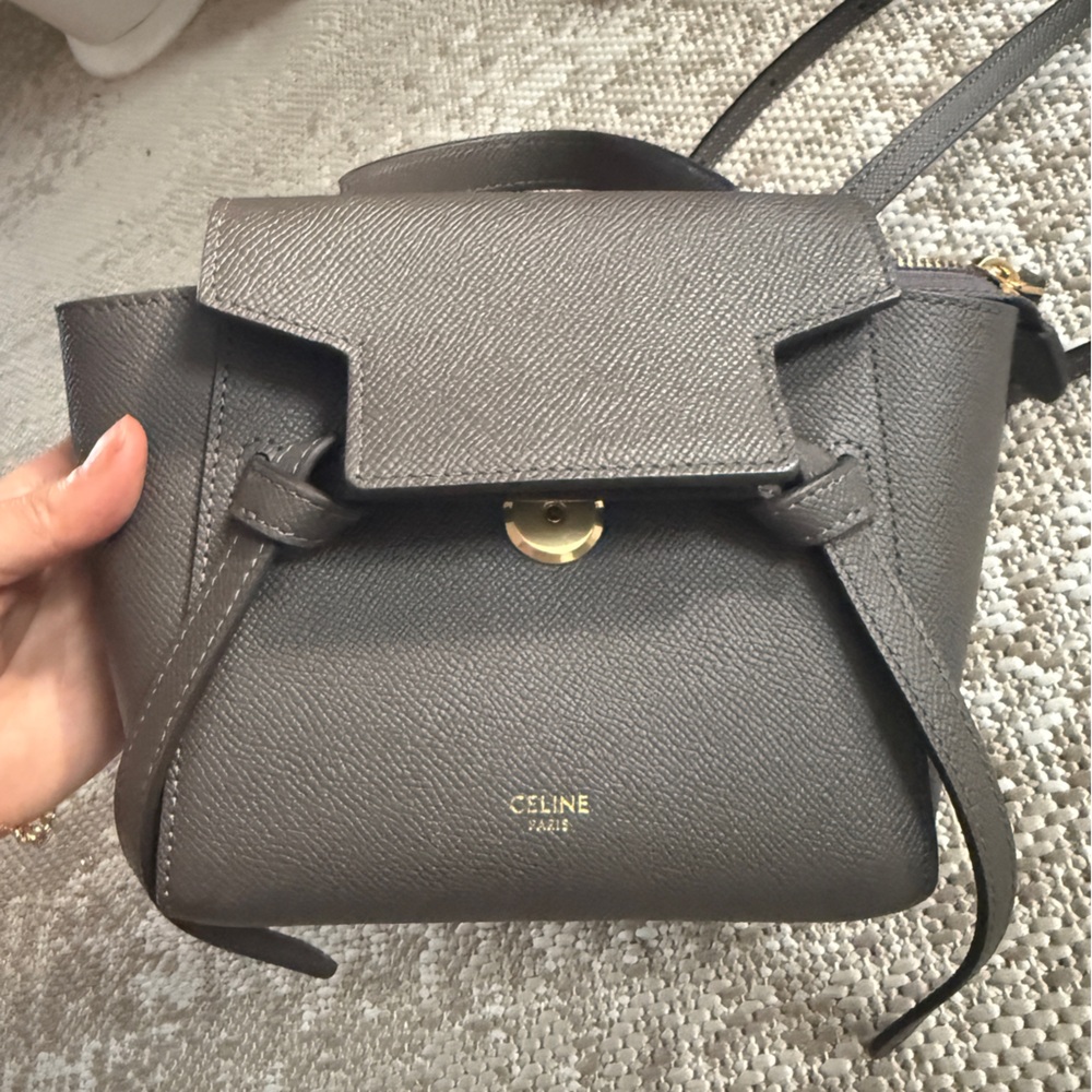 Gray Crossbody Bag